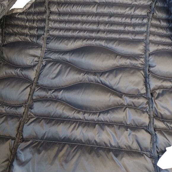 Lole Hooded Duck Down Puffer Vest Grey Size L - Picture 5 of 11